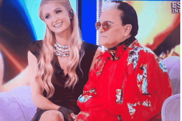 Domenica live, Paris Hilton perde la testa davanti a