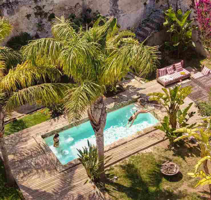 giardino e piscina Masseria Torre Coccaro