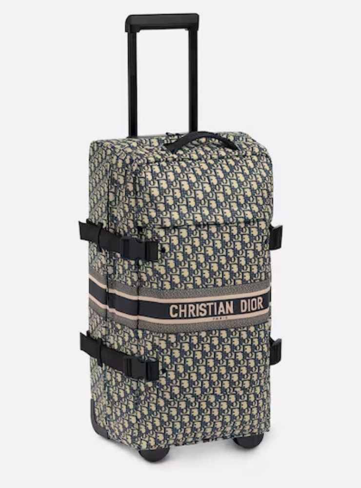 DiorTravel in jacquard tecnico Dior Oblique blu