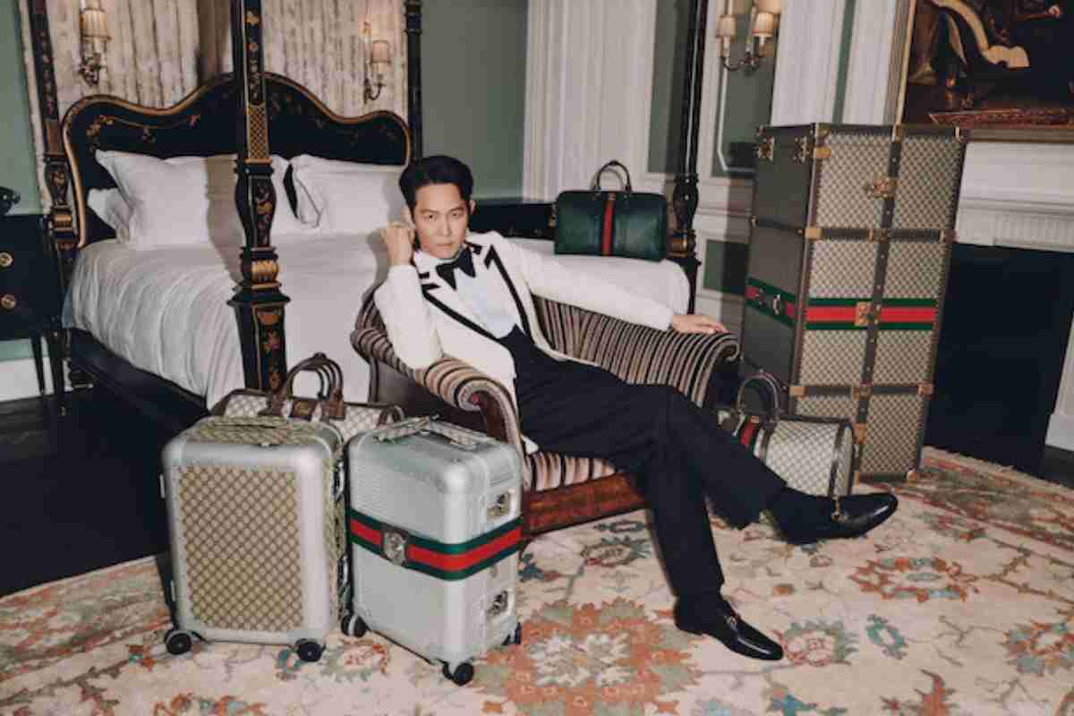 Lee Jung-jae nella campagna Gucci Valigeria