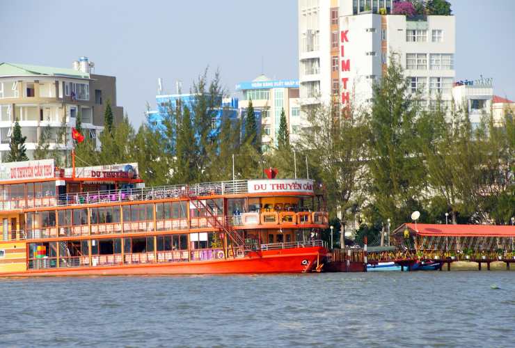 Nave da crociera sul fiume Mekong