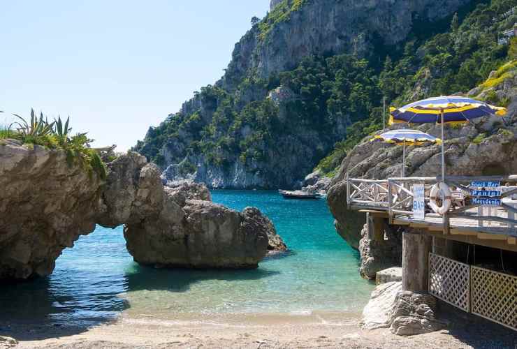 Capri spiaggia Marina PIccola