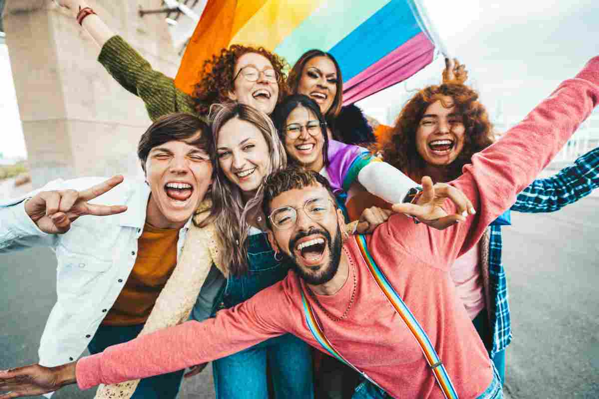 gruppo di amici LGBT