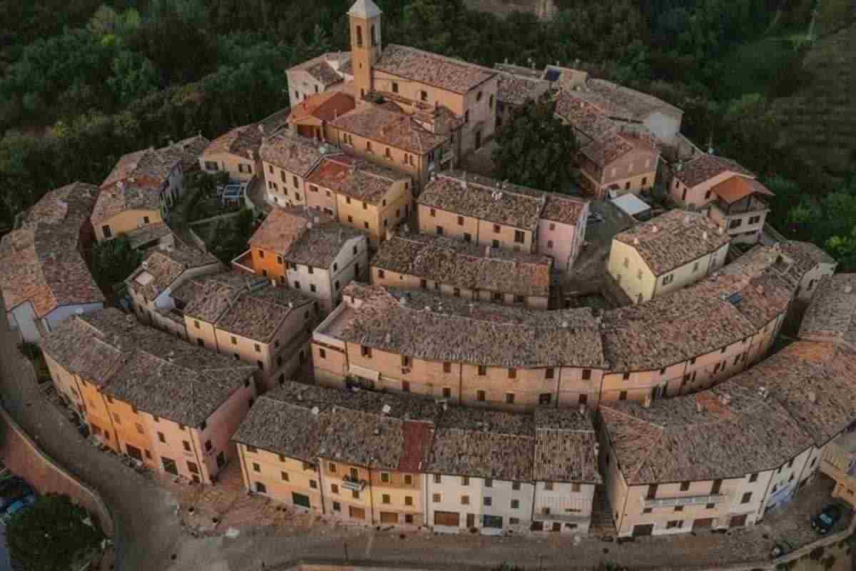 veduta dall'alto colli metauro