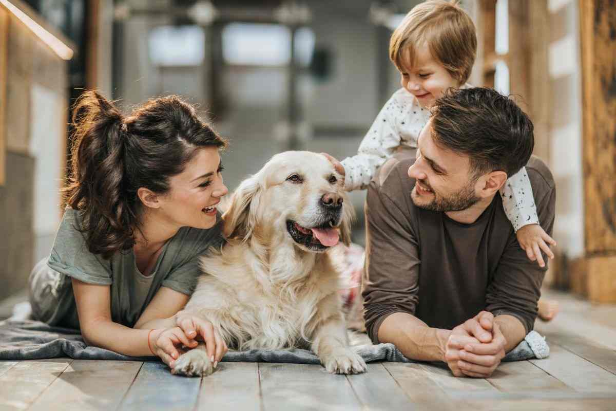 Famiglia e cane