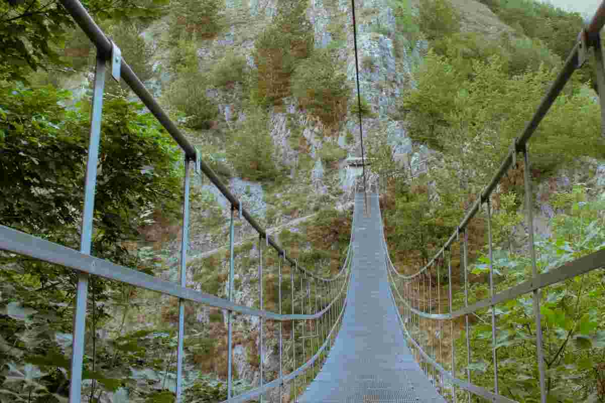 Ponte tibetano Sellano Umbria