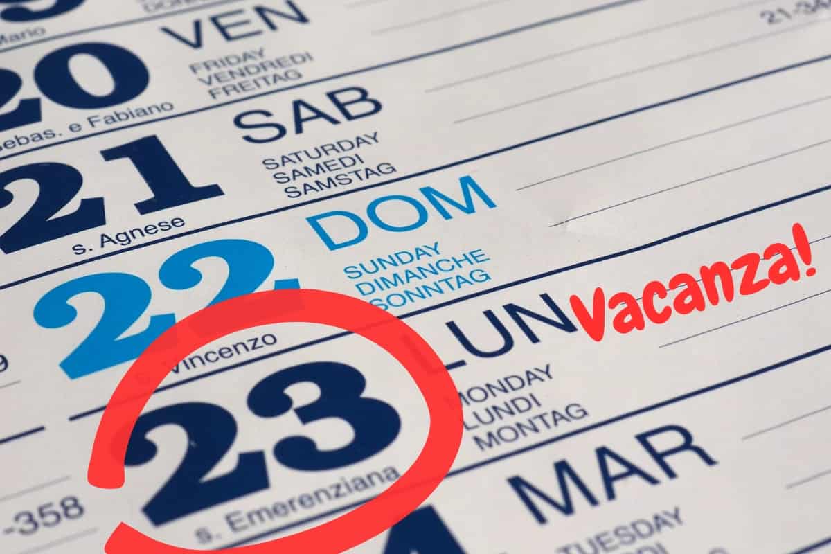 calendario festività