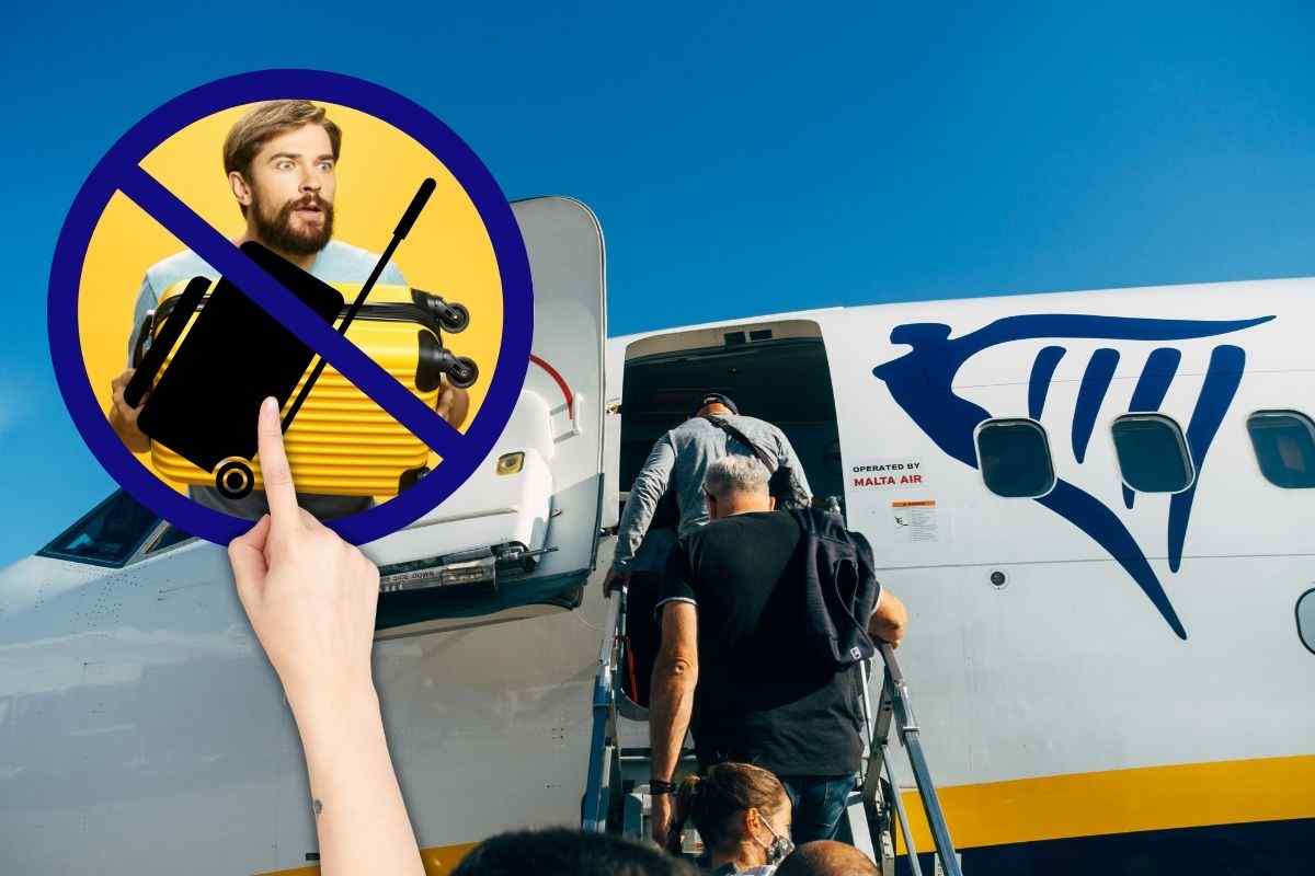 Ryanair annuncio valigie