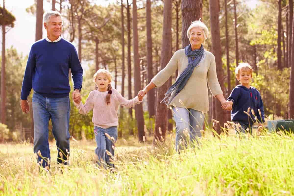 nonni e nipoti in vacanza