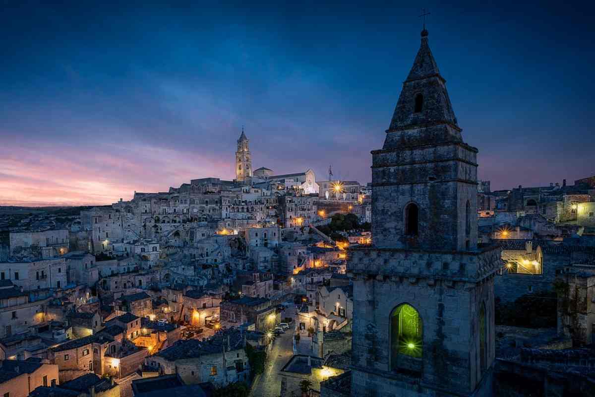 matera di notte