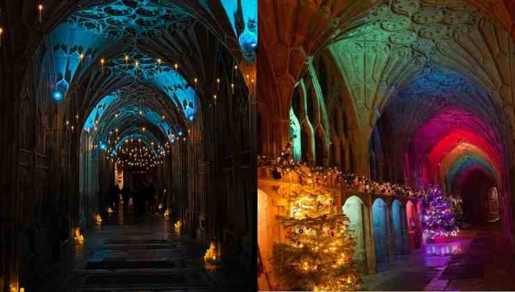 Il magico Natale nella cattedrale di Gloucester