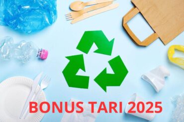 rifiuti e scritta bonus tari 2025